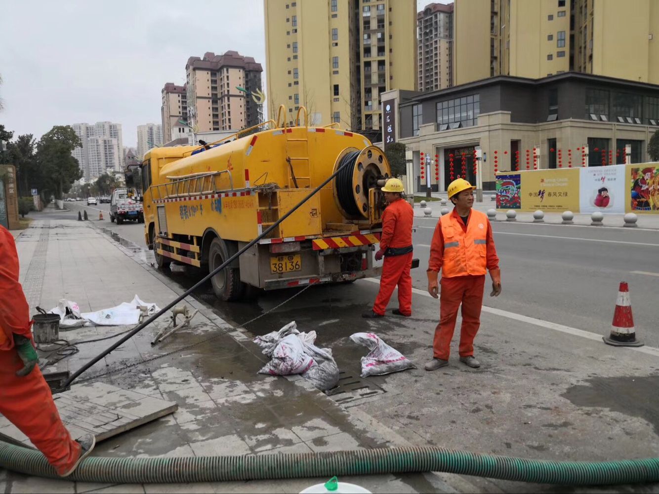 石碌镇排污管道清淤-管道清洗